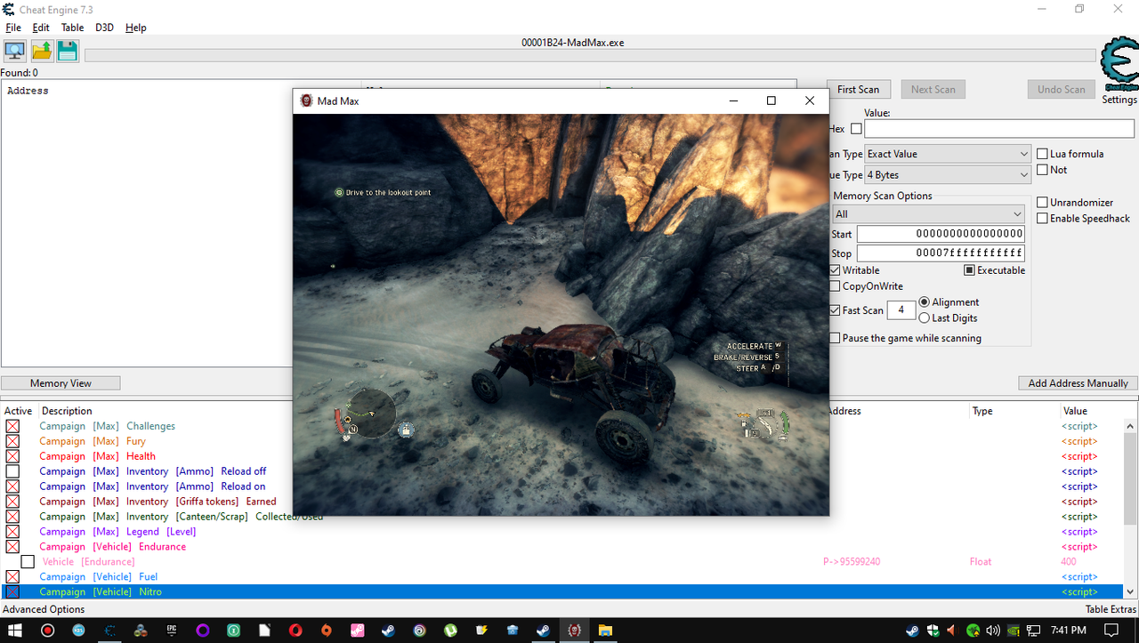 Mad Max (Steam v1.03) - Page 3 - FearLess Cheat Engine